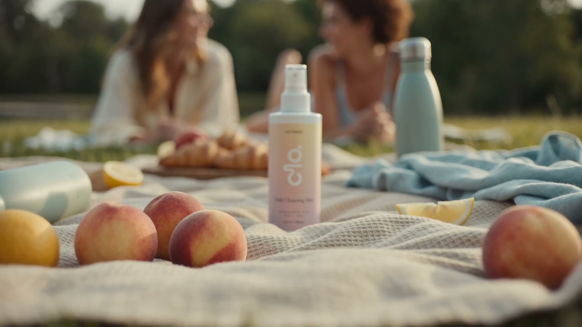 CLO Daily Cleansing Mist at a picnic